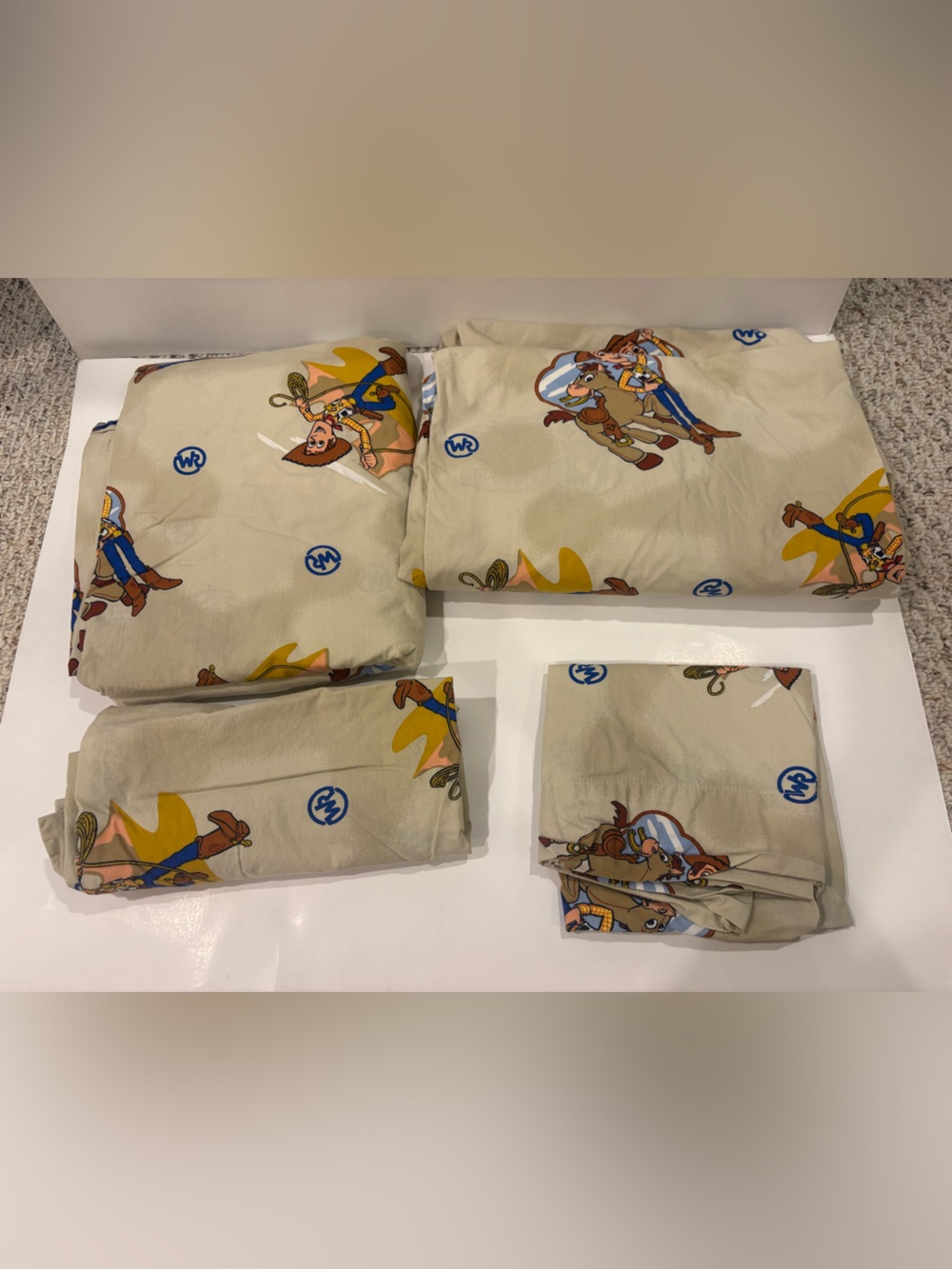 Disney Pixar Toy Story Woody and Bullseye Woody’s Round Up Sheet Set (Twin)